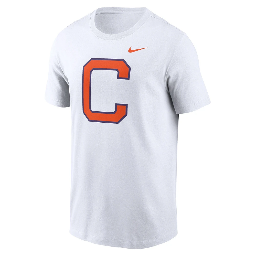 T-shirt Nike blanc avec logo alternatif Clemson Tigers Primetime pour homme