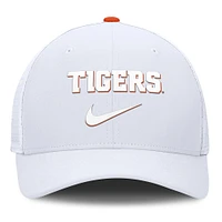 Casquette de camionneur ajustable Nike blanche Clemson Tigers Rise pour homme