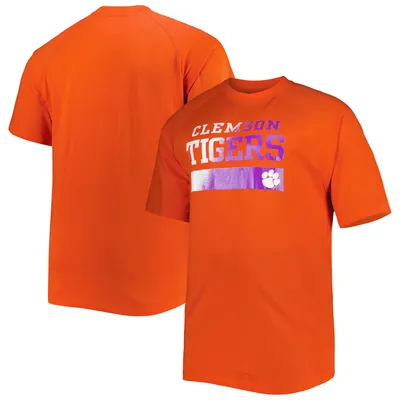 Clemson Tigers Big & Tall Raglan T-Shirt - Orange