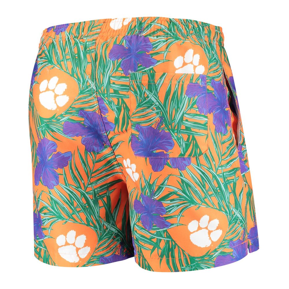 Men's Orange Clemson Tigers Swimming Trunks