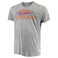 T-shirt à trois mélanges Original Retro Brand gris Clemson Tigers Big & Tall pour homme