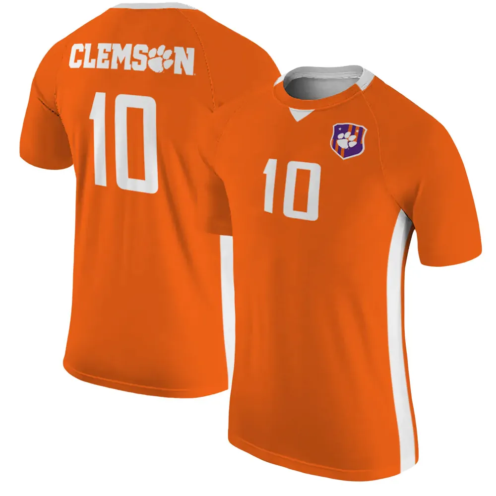 Men's Original Retro Brand #10 Clemson Tigers Soccer Jersey