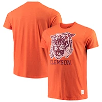 T-shirt Original Retro Brand Orange Clemson Tigers Big & Tall Mock Twist pour homme