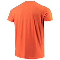 T-shirt Original Retro Brand Orange Clemson Tigers Big & Tall Mock Twist pour homme