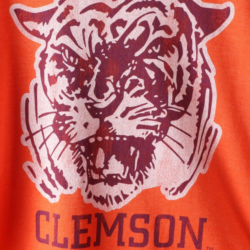 T-shirt Original Retro Brand Orange Clemson Tigers Big & Tall Mock Twist pour homme