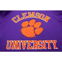 T-shirt à logo empilé classique Clemson Tigers Pro Standard violet pour homme