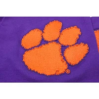 T-shirt à logo empilé classique Clemson Tigers Pro Standard violet pour homme