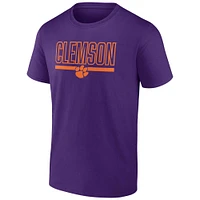 T-shirt violet de l'équipe Big & Tall des Clemson Tigers pour hommes