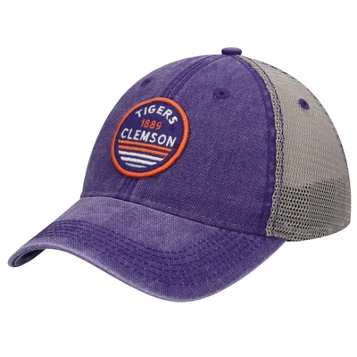 Clemson Tigers Sunset Dashboard Trucker Snapback Hat - Purple