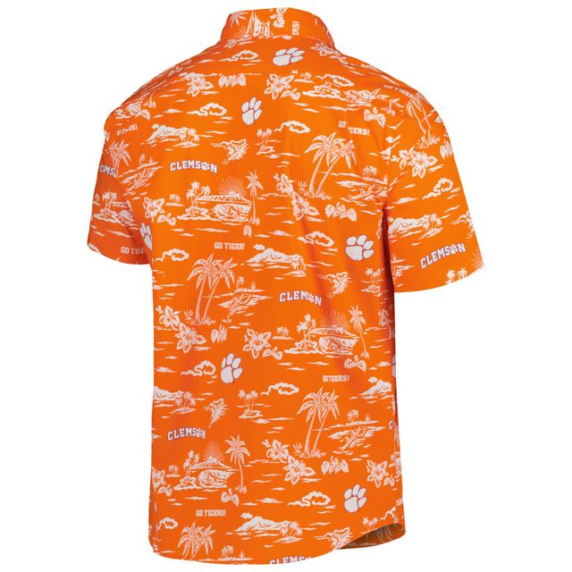 Chemise boutonnée classique Reyn Spooner Orange Clemson Tigers pour homme