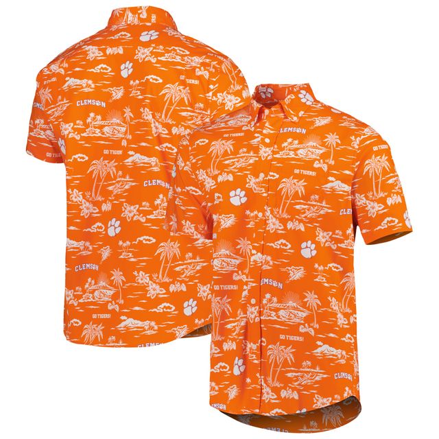 Chemise boutonnée classique Reyn Spooner Orange Clemson Tigers pour homme