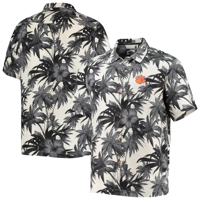 Lids Detroit Tigers Tommy Bahama Jungle Shade Silk Camp Button-Up Shirt -  Navy