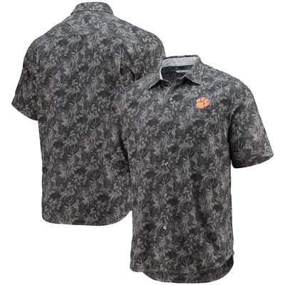 Lids Detroit Tigers Tommy Bahama Sport Harbor Island Hibiscus Short Sleeve  Button-Up Shirt - Navy