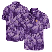 Chemise boutonnée pour homme Tommy Bahama Purple Clemson Tigers Coast Nuevo Fronds