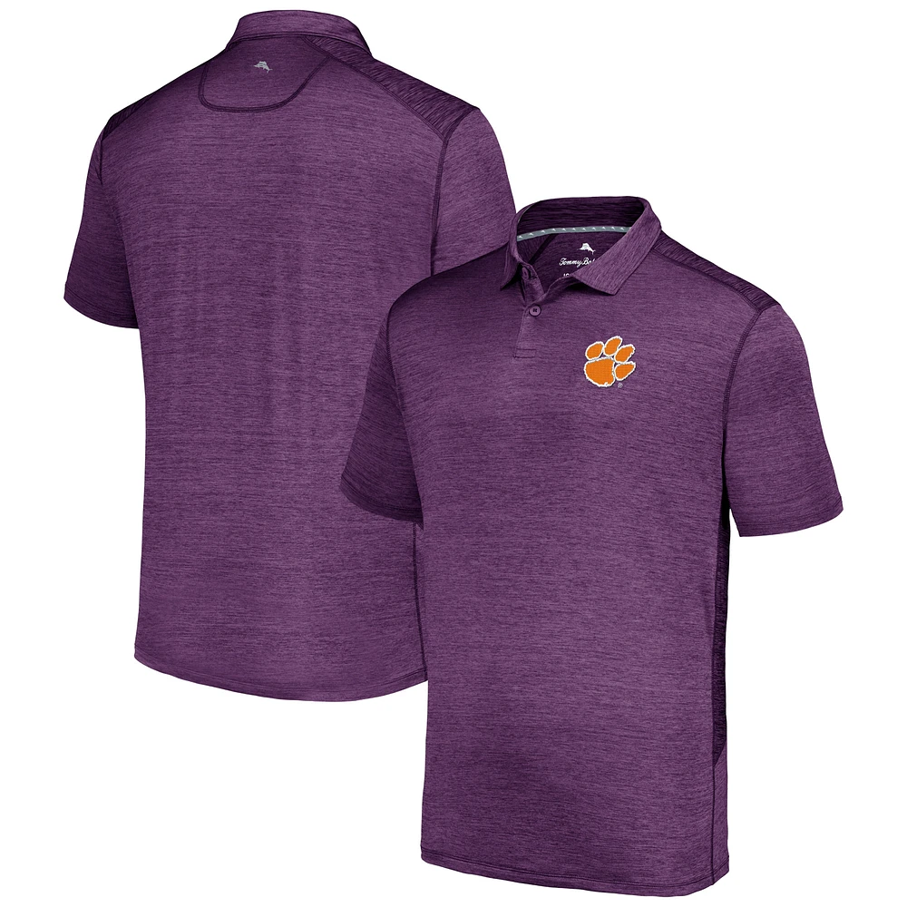 Polo Tommy Bahama violet Clemson Tigers Delray IslandZone pour hommes