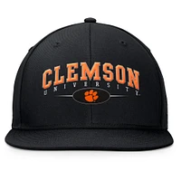 Men's Top of the World Black Clemson Tigers Bullpen Snapback Hat