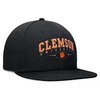 Men's Top of the World Black Clemson Tigers Bullpen Snapback Hat