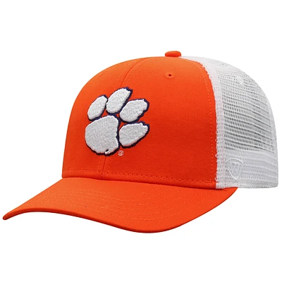 Casquette Snapback Top of the World Clemson Tigers orange/blanc pour homme