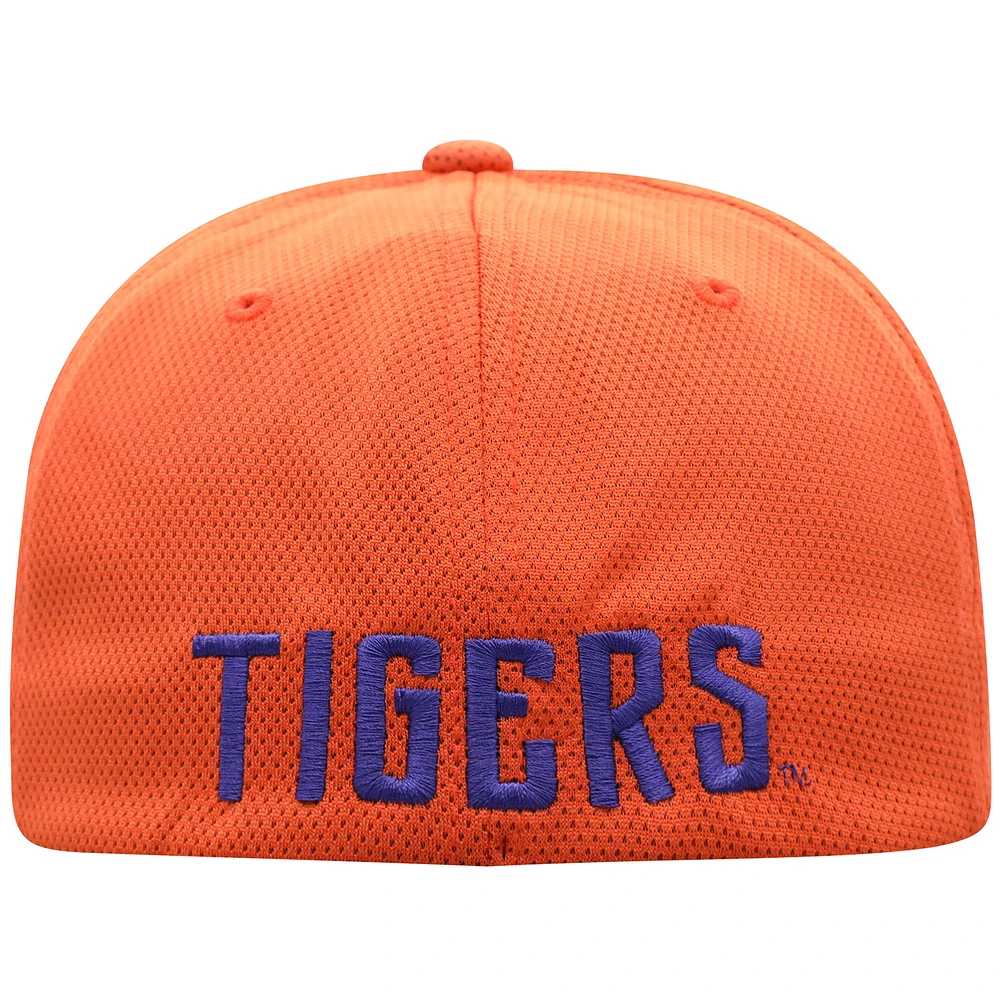 Men's Top of the World Orange Clemson Tigers Reflex 2.0 Flex Fit Hat