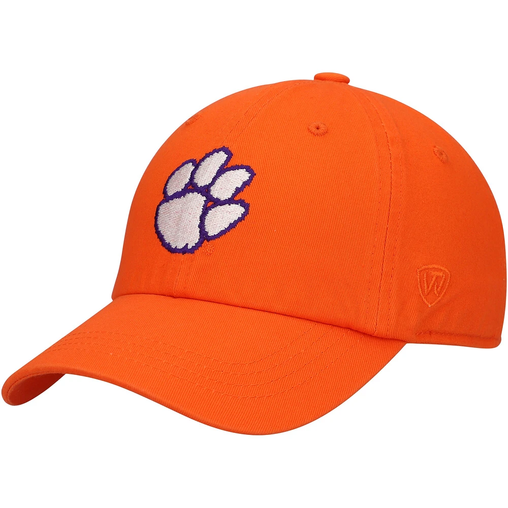 Men's Top of the World  Orange Clemson Tigers Champ Washed Adjustable Hat