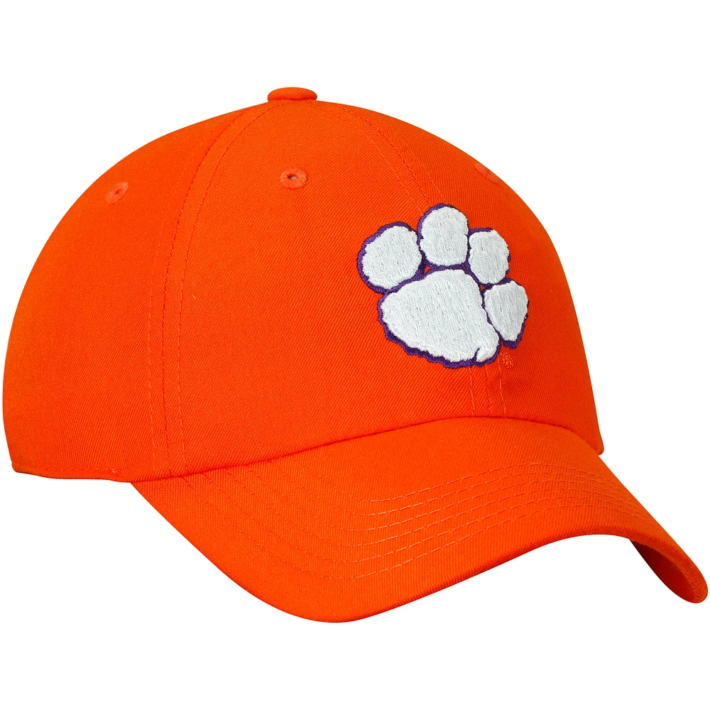 Casquette réglable Top of the World Orange Clemson Tigers avec logo principal pour homme