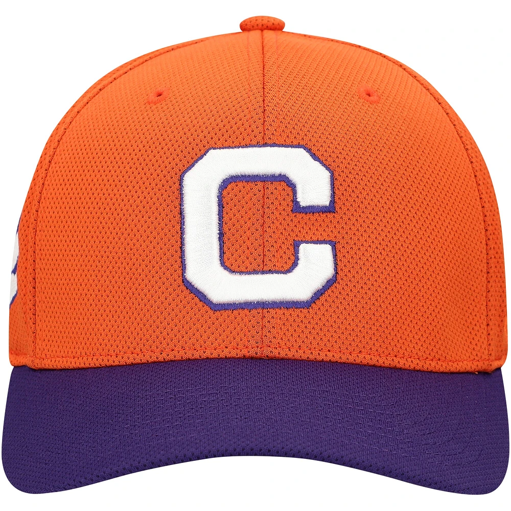 Men's Top of the World Orange Clemson Tigers Reflex Two-Tone Flex Hat