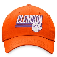 Casquette ajustable Top of the World Clemson Tigers Slice orange pour homme