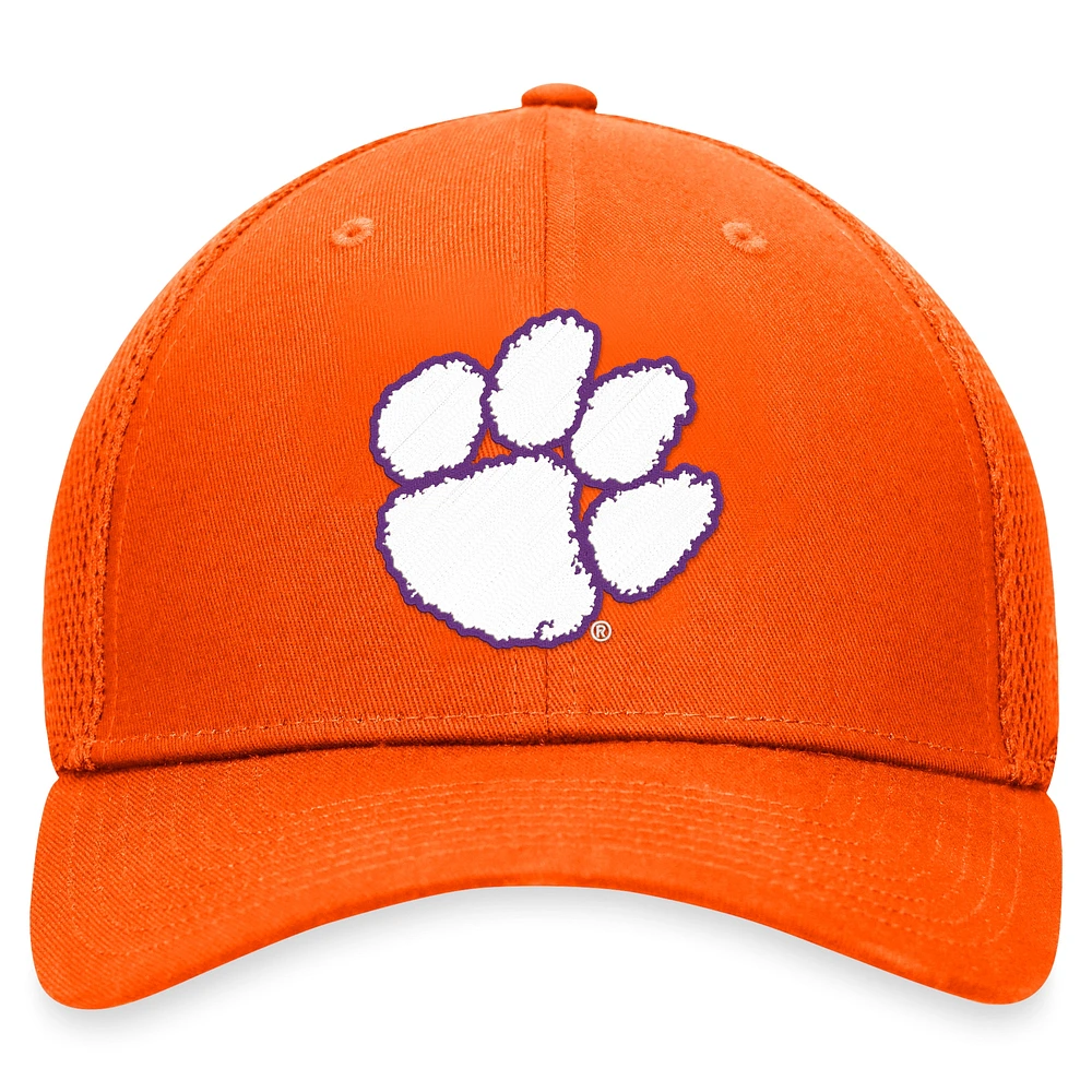 Casquette Spacer Flex orange Clemson Tigers Top of the World pour hommes