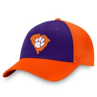 Casquette ajustable pour homme Top of the World Clemson Tigers Origin violet/orange
