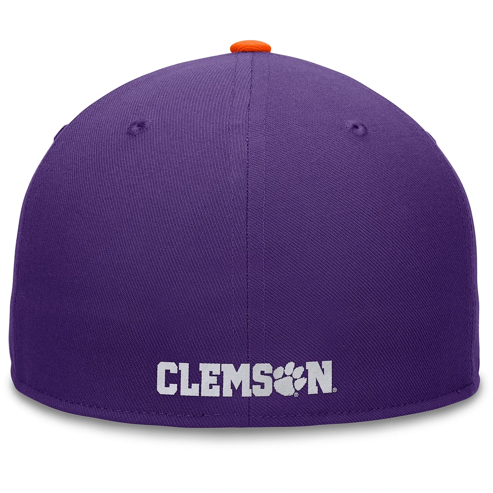 Men's Top of the World Purple/Orange Clemson Tigers Rally Two-Tone Fitted Hat