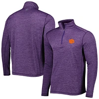 Men's Vineyard Vines Purple Clemson Tigers Sankaty Quarter-Zip Sweatshirt