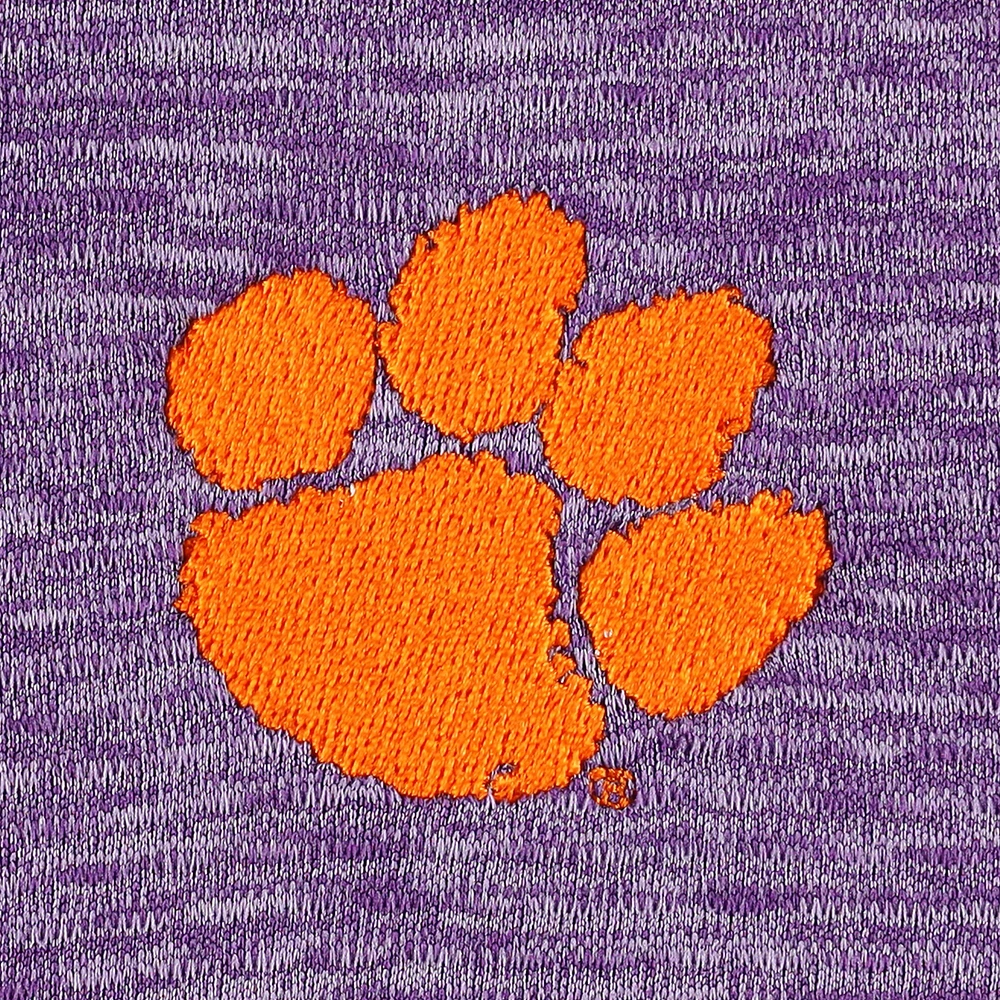 Sweat Vineyard Vines Violet Clemson Tigers Sankaty Quarter-Zip pour homme