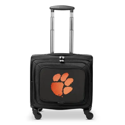 Clemson Tigers MOJO 14'' Laptop Overnighter Wheeled Bag- Black