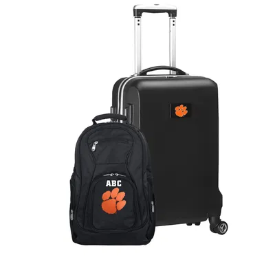 Clemson Tigers MOJO Personalized Deluxe 2-Piece Backpack & Carry-On Set