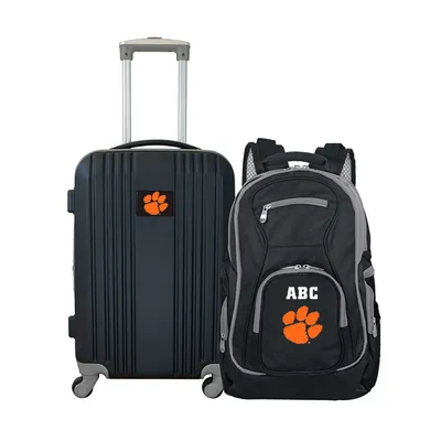 Clemson Tigers MOJO Personalized Premium 2-Piece Backpack & Carry-On Set