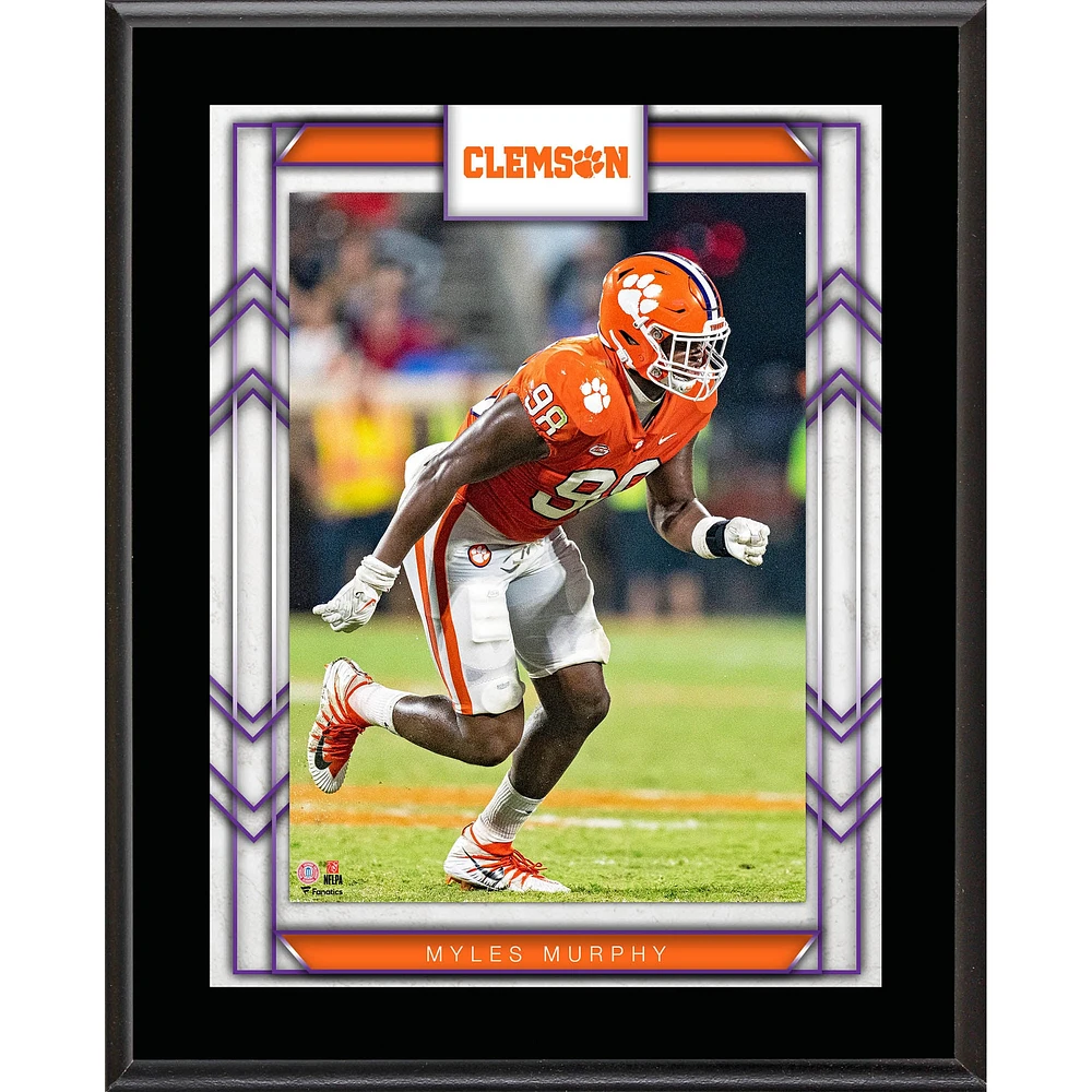 Myles Murphy Clemson Tigers 10.5" x 13" Sublimated Player Plaque