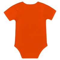 Newborn & Infant Clemson Tigers Dynamic Duo Bodysuit, Bib Cuffed Knit Hat Set