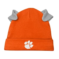 Nouveau-né et bébé orange/blanc Clemson Tigers Dream Team raglan manches longues body chapeau pantalon ensemble