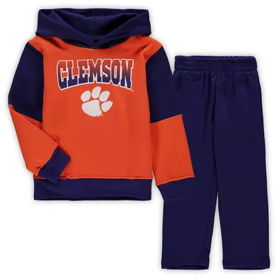 Outerstuff Preschool Detroit Tigers Orange/Heather Gray Groundout Baller Raglan T-Shirt & Shorts Set