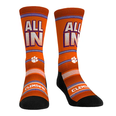 Clemson Tigers Rock Em Socks Team Slogan Crew