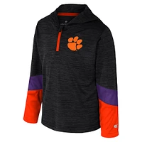 Toddler Colosseum Black Clemson Tigers Rylos Quarter-Zip Windshirt