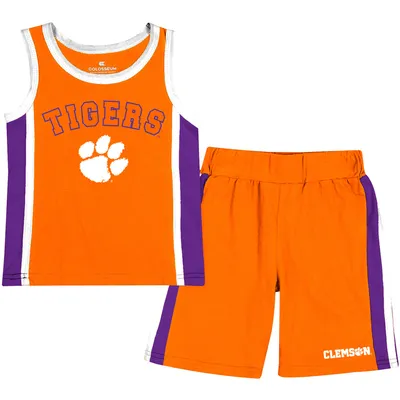 Clemson Tigers Colosseum Toddler Do Right Tank Top & Shorts Set - Orange