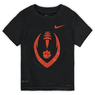 Clemson Tigers Nike Toddler Football Icon Performance T-Shirt - Anthracite