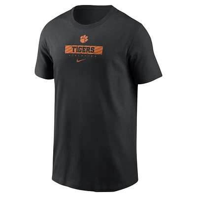 T-shirt Nike noir avec logo de l'équipe des Clemson Tigers pour tout-petit