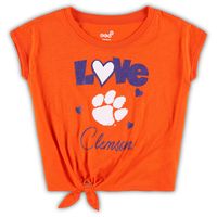 Toddler Orange/Purple Clemson Tigers Forever Love Team T-Shirt & Leggings Set