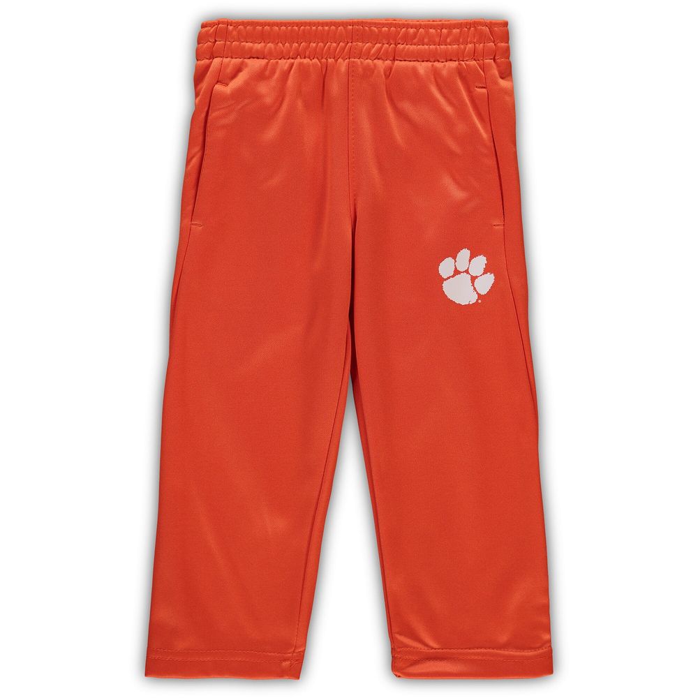 Toddler Orange Clemson Tigers Poly Fleece Full-Zip Hoodie and Pants Set