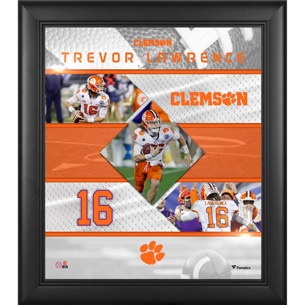 Lids Trevor Lawrence Clemson Tigers Fanatics Authentic Facsimile