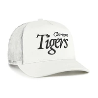 Unisex '47  Cream Clemson Tigers Foundation Script Adjustable Trucker Hat