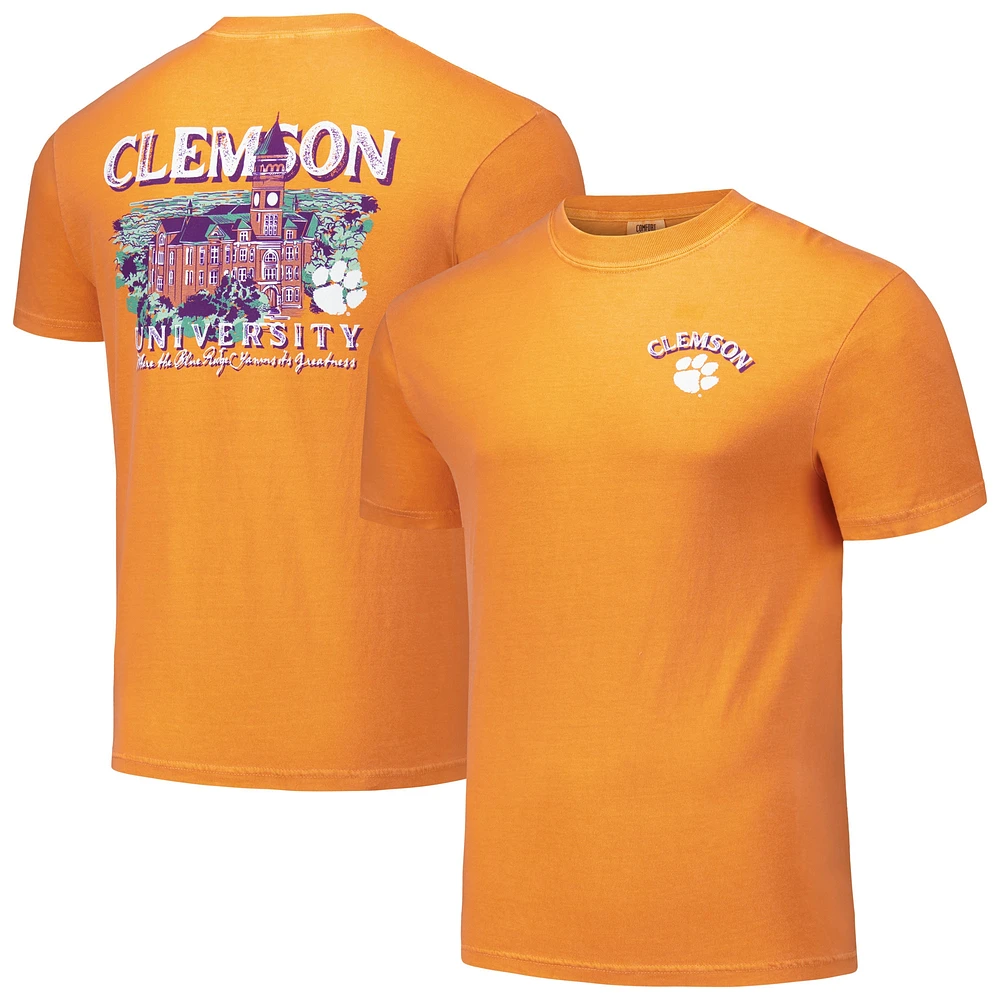 T-shirt unisexe orange Clemson Tigers Hyper Local Painted Campus