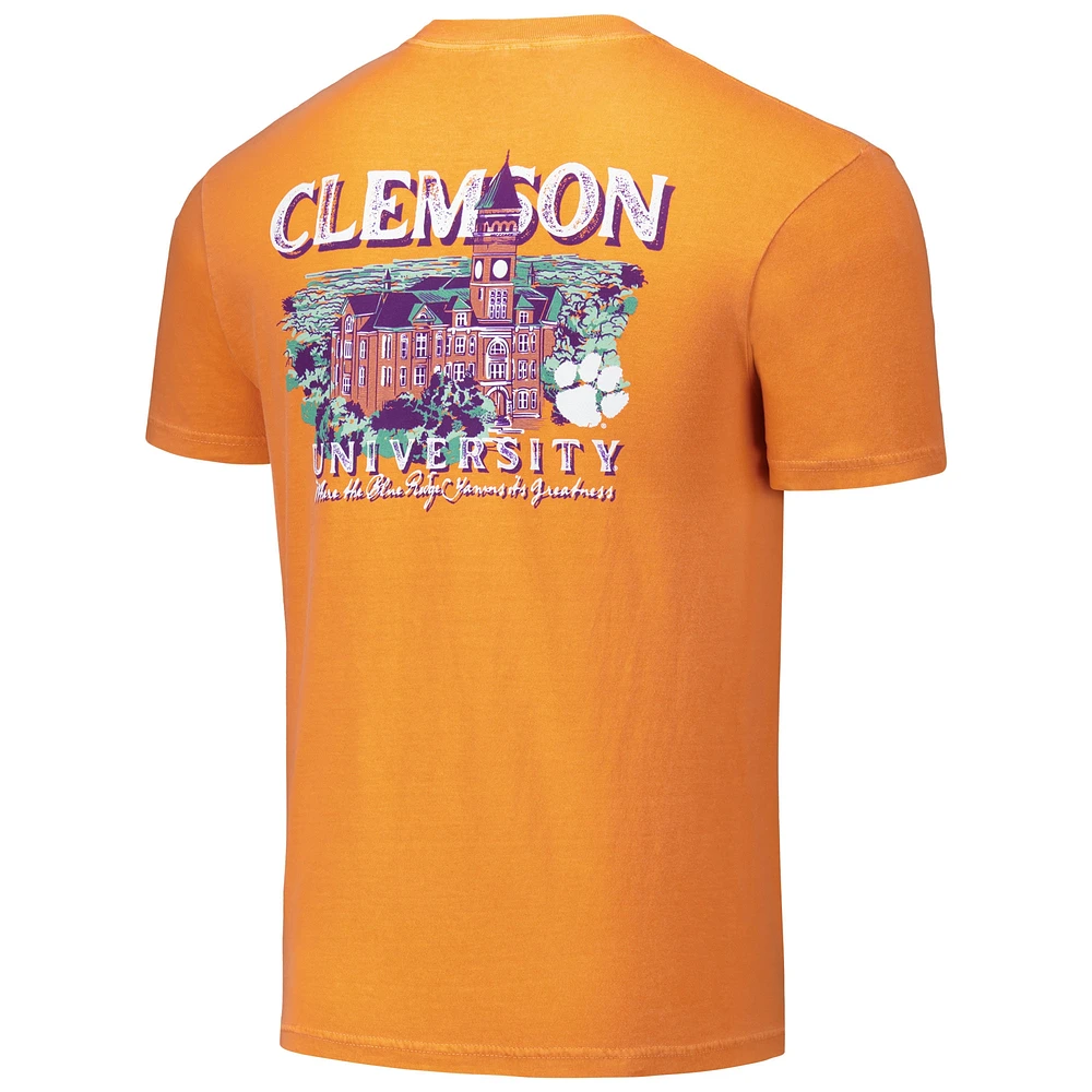 T-shirt unisexe orange Clemson Tigers Hyper Local Painted Campus